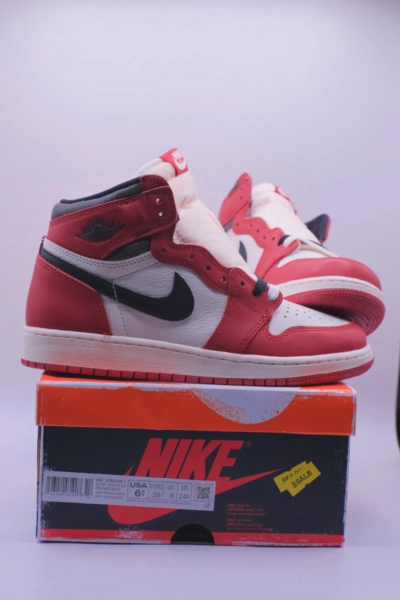 Nike Air Jordan 1 Retro High OG GS Chicago Lost & Found 6.5Y