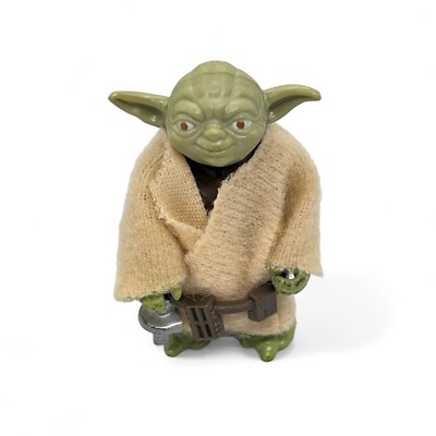 Vintage Star Wars Yoda Light Green 1980 Kenner Belt Cloak Action
