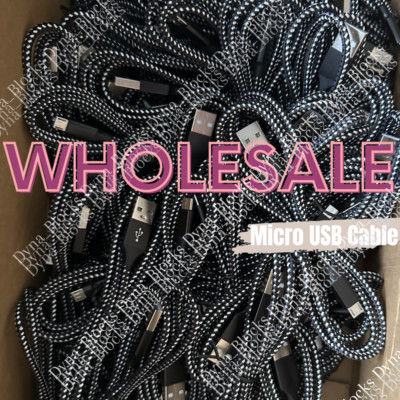 Micro USB Cable 3/6/10Ft Fast Charge Cord Lot For Samsung LG Android Charger 