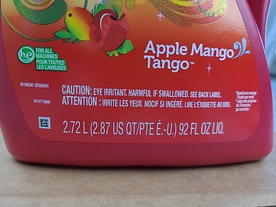 1x Gain Apple Mango Tango 92oz Laundry Detergent 64 Loads | eBay
