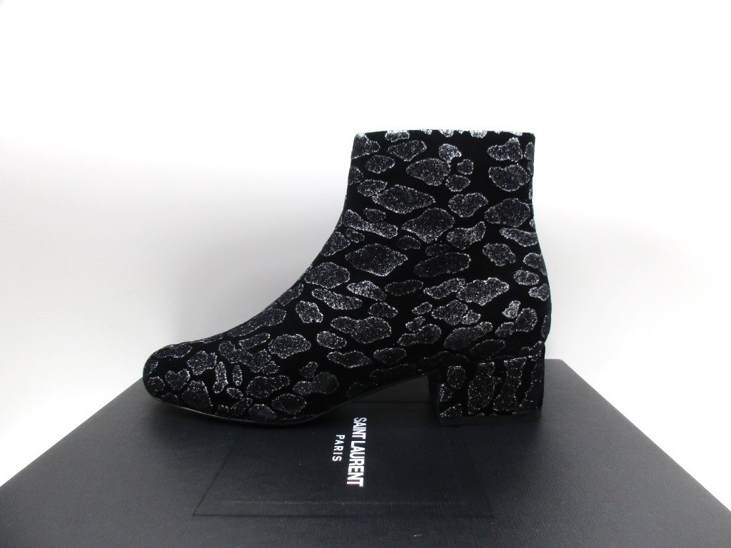 Stivaletti Saint Laurent Babies 40 stampa animale camoscio 36 5 6 5