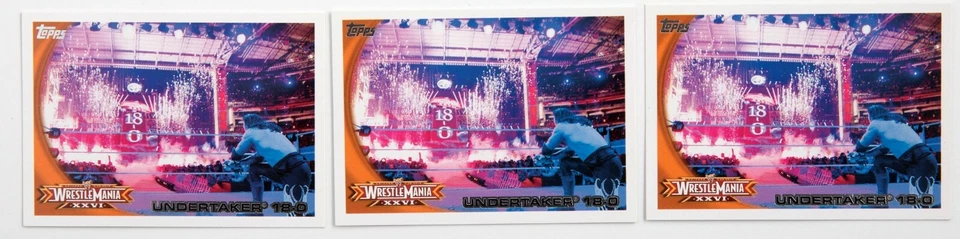 The Undertaker 2010 Topps WWE Card #73 18-0 Wrestlemania XXVI Legend Superstar - Image 3 of 4