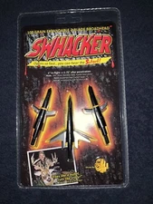 Swhacker SWH00201 2 Blade 100 Grain 1.75'' Cut Broadhead - 3 Pieces - Black