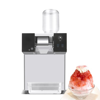 Kolice Commercial Fully Automatic Electric Ice Shaving Machine Snowflake Maker