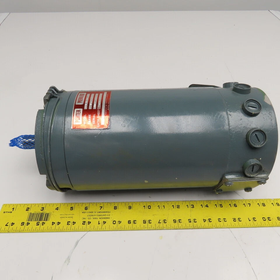 Motor eléctrico Porter Peerless 181-18-0057-0 CC DPM56ZS6 marco eje de 7/8" Foto 4 de 4