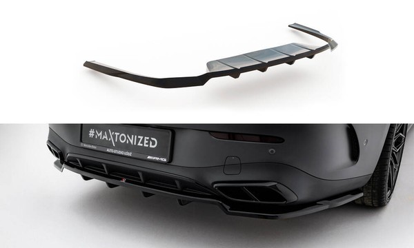 Diffusor Heckansatz Flaps FüR Mercedes-Benz CLE Amg-Line C236 Schwarz-image