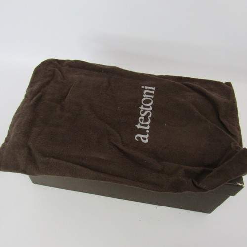 A. Testoni Men's Dress Shoes 10M Garantito Sac. Laced Up Vitello Cacao 495.00 - Picture 17 of 17