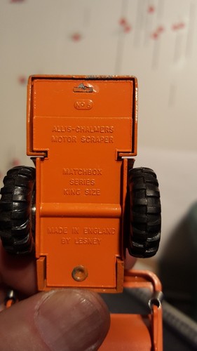 Lesney Matchbox Allis Chalmers Earth Mover 1/64? diecast construction replica - Picture 6 of 7