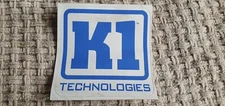 Genuine NEW K1 Technologies Toolbox Sticker Badge Decal 10cm