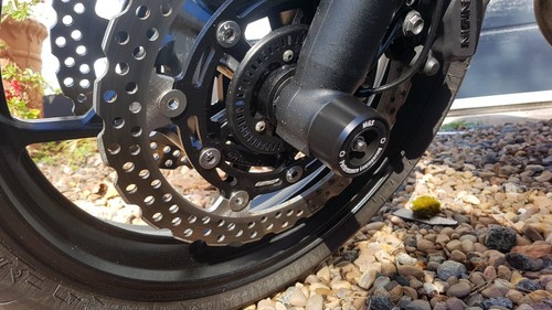 Kawasaki Ninja 650 Z650 RS 2017 - 2025 protezioni forcella crash bobine cursori MGS - Foto 4 di 10