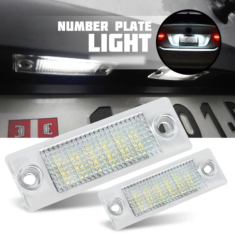 2pcs LED License Number Plate Light Lamps For TRANSPORTER T5 CADDY TOURAN Golf - Image 3 of 4