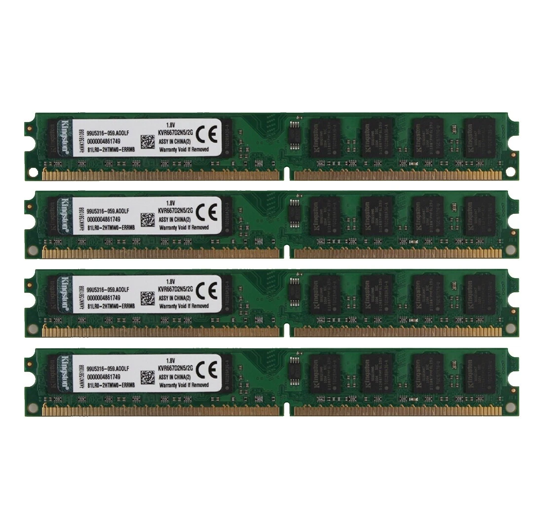 Computer RAM 2 GB Capacity per Module 4 Modules