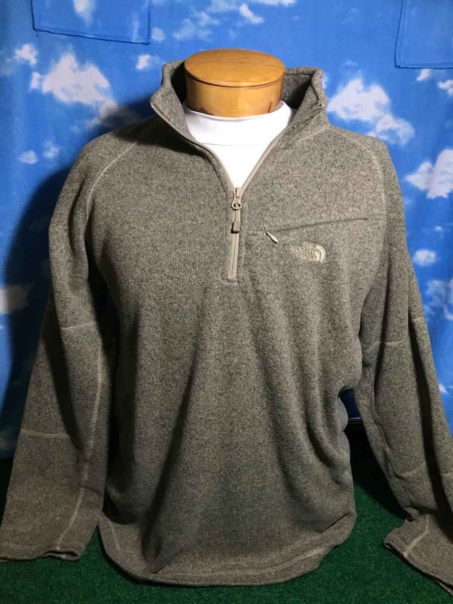 The North face Sweater Tan Jacket XL Sweatshirt 1/4 zip 33 S13