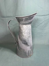 Ashland Pitcher Decorative Galvanized Vase Rustic Distressed Farmhouse 11"