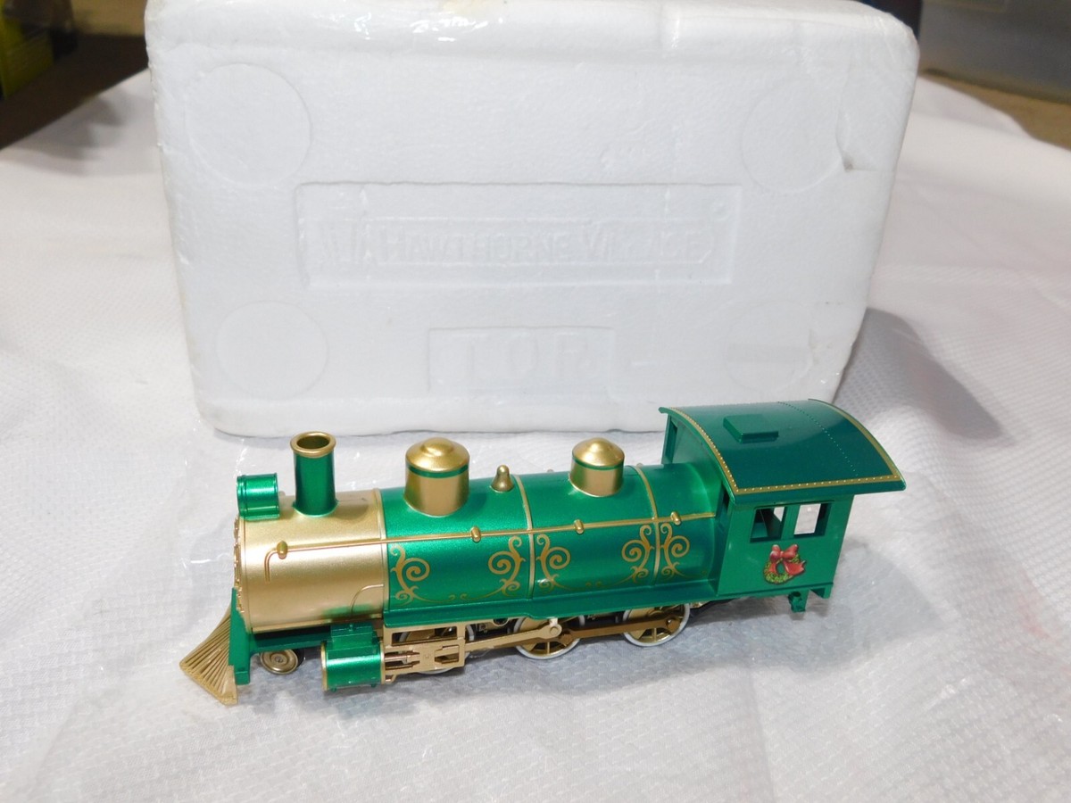 Hawthorne Village Disney Train W/ Mickey Mouse Locomotive Green