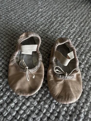 Bloch Pink Leather Ballet Shoes Size 7 (kids)