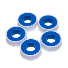 1/2 In. X 260 In. PTFE Tape (5-Pack) Non Flammable Durable Plumbing Secure Seal 