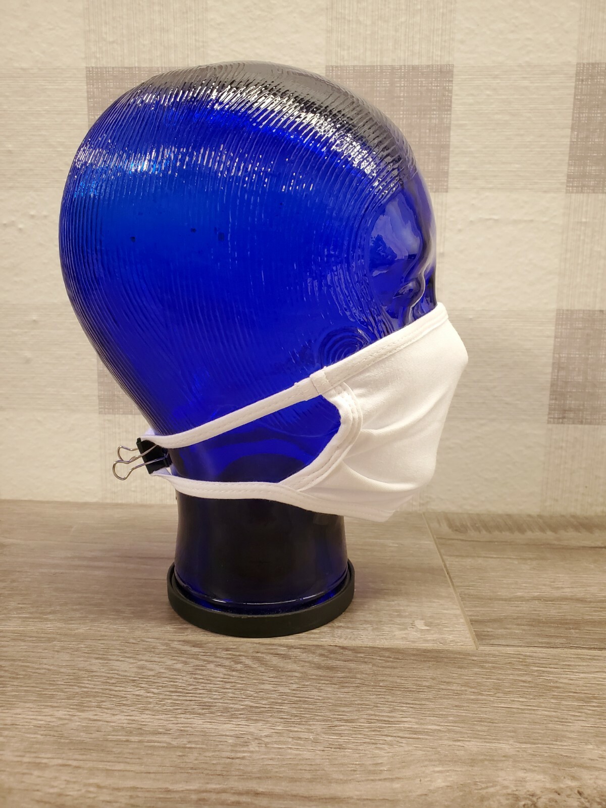 50 Lot BLANK Antimicrobial White Cotton Face Mask Threeply 100 Cotton