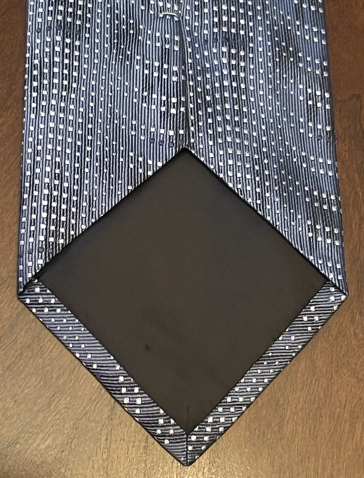 Corbata de cuello Alfani azul 100 % seda para hombre hecha en China Foto 2 de 4