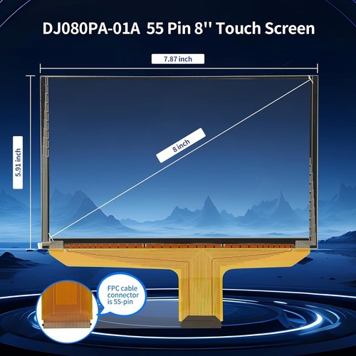 Pantalla táctil de 8" 55 pines DJ080PA-01A para Chevrolet GMC MYLINK navegación DJ080PA-0 - Imagen 3 de 12