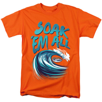 Super Soaker T-Shirt Soak 'em All Orange Tee | eBay
