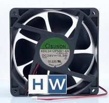 1PC KDE2412PMB1-6A 24V 10.3W 12038 12CM Inverter Cooling Fan