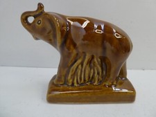 VINTAGE VAN BRIGGLE CERAMIC POTTERY ELEPHANT STATUE STUDIO ART