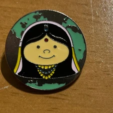 Disney Trading Pin Girl India Circle It's A Small World