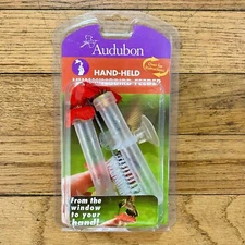 NIB Audubon Hummingbird Feeder, Window Mount or Handheld, 0.5 oz