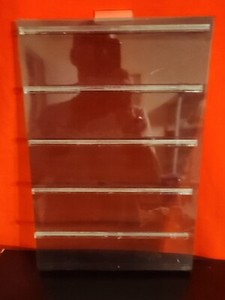 Slat Wall Mounted Polycarbonate Hanging Earring/Pin Jewelry Card Holder 15"