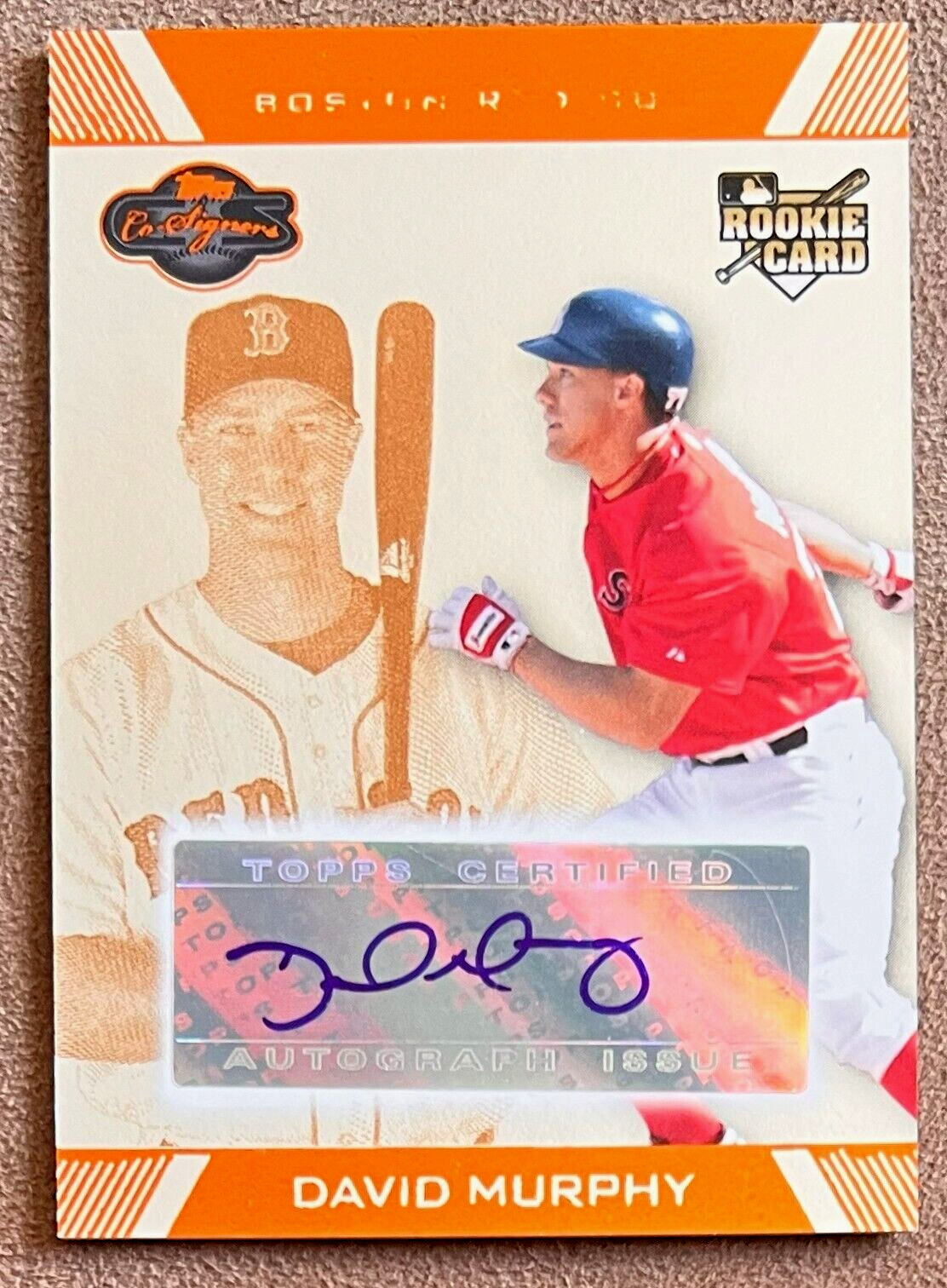 2007 Topps Co-Signers Autograph Silver Bronze #114 David Murphy /150 Red Sox RC