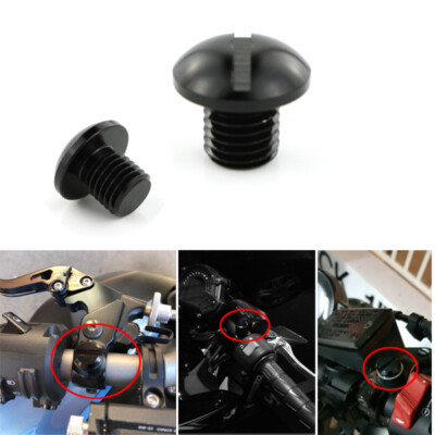 Motorcycle 2PCS Mirror Hole Plugs Screws Fit For Kawasaki Z400