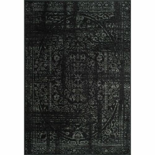 nuLOOM Vintage Arlena Black Contemporary Oriental Area Rug - Picture 8 of 10