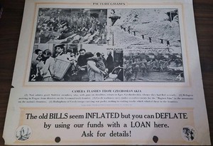 Camera Flashes From Czechoslovakia September 28 1938 Original Picturegram Poster