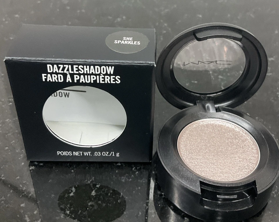 Mac Eye Shadow Fard A Paupieres She Sparkles .05 oz Full Size NIB - Image 2 of 4