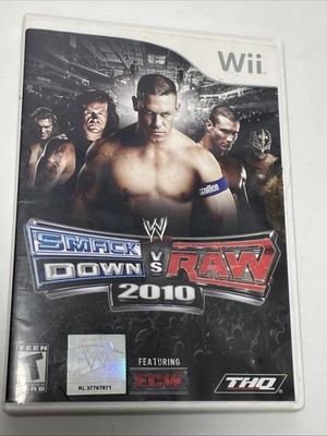 WWE SmackDown vs. Raw 2010 - Nintendo Wii - Complete w/ Manual JOHN CENA