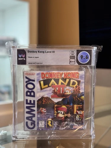 Donkey Kong Land 3 III (Nintendo Game Boy, 1997) Sealed Graded WATA 9.6 A++