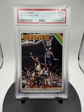 1975 Topps Moses Malone Rookie #254 PSA 9 Utah Stars ABA Basketball Card. rookie card picture