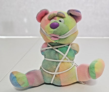 Vintage 1999 Meanies Series 3 Tied the Bear White Rope Plush NWT Idea Factory