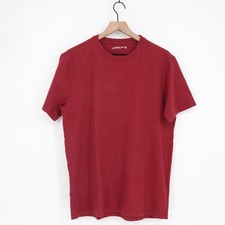 American Giant Premium Slub T-Shirt Men Medium Red Cotton Short Sleeve Crew Neck