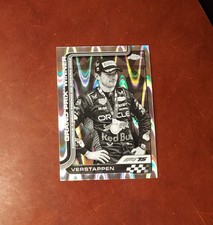 2025 F1 Topps Chrome Max Verstappen #102 B&W Raywave Refractor McLaren Team