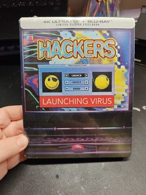 Hackers Steelbook (4k Ultra HD/Blu-ray) NEW, Factory Sealed. Loose Disc In Case