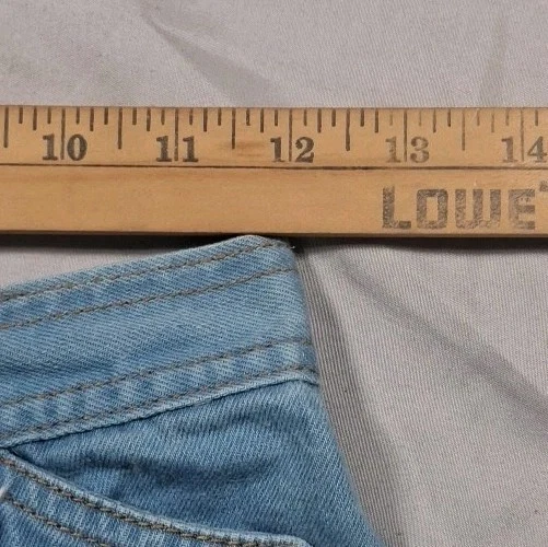 Vintage 70s Women's "Male" Brand Jeans Bell bottom Flare Denim Size 24 X 32 - Image 3 of 4