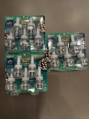 Glade TWINKLING PINE & CEDAR Plugins Scented Oil 15 Refills Blue Spruce Cedar