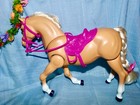  *Pretty Brown eyed Barbie 1993 Palamino High Stepper Horse~Walks!* — photo 5
