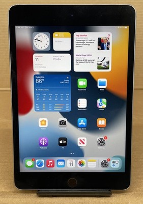 Apple iPad Mini 4 (2015) 7.9'' 128GB Space Gray (WiFi) | iOS 15.8.3 | MK9N2LL/A