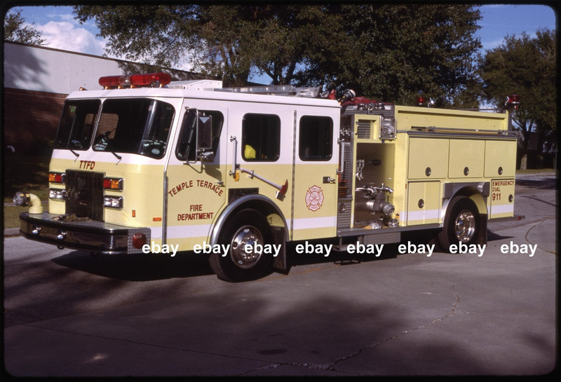 Temple Terrace FL 1995 Emergency One pumper Fire Apparatus Slide