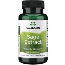 Swanson Sage 10:1 Extract 160 mg 100 Capsules