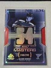 2025-26 SP Game Used Hockey NHL Masters NM-56 Dalibor Dvorsky /299 Stl Blues