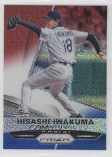 2015 Panini Prizm Red White & Blue Mojo Prizm Hisashi Iwakuma #75 4s2